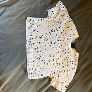 Nike print crop top